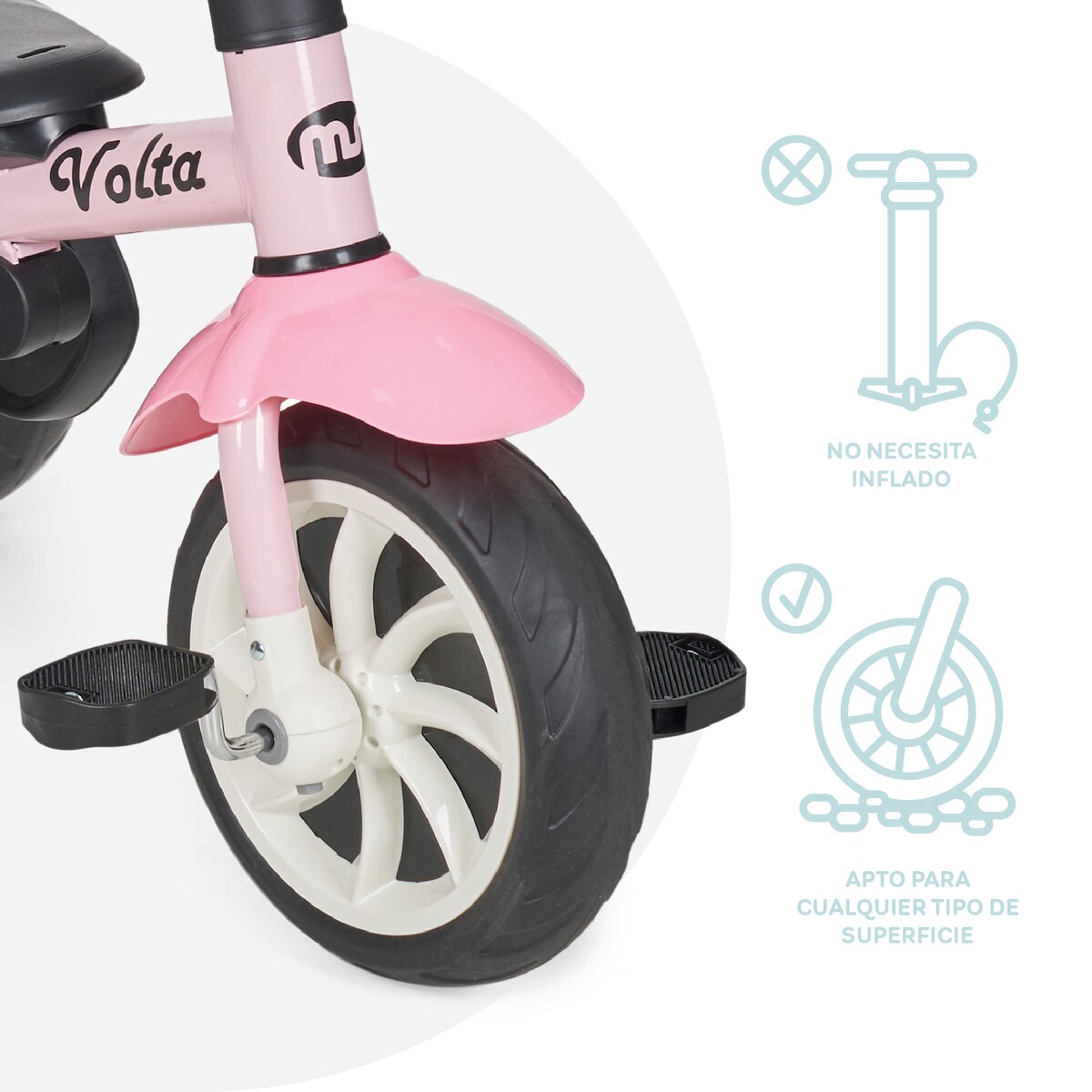 Triciclo volta Rosa-4