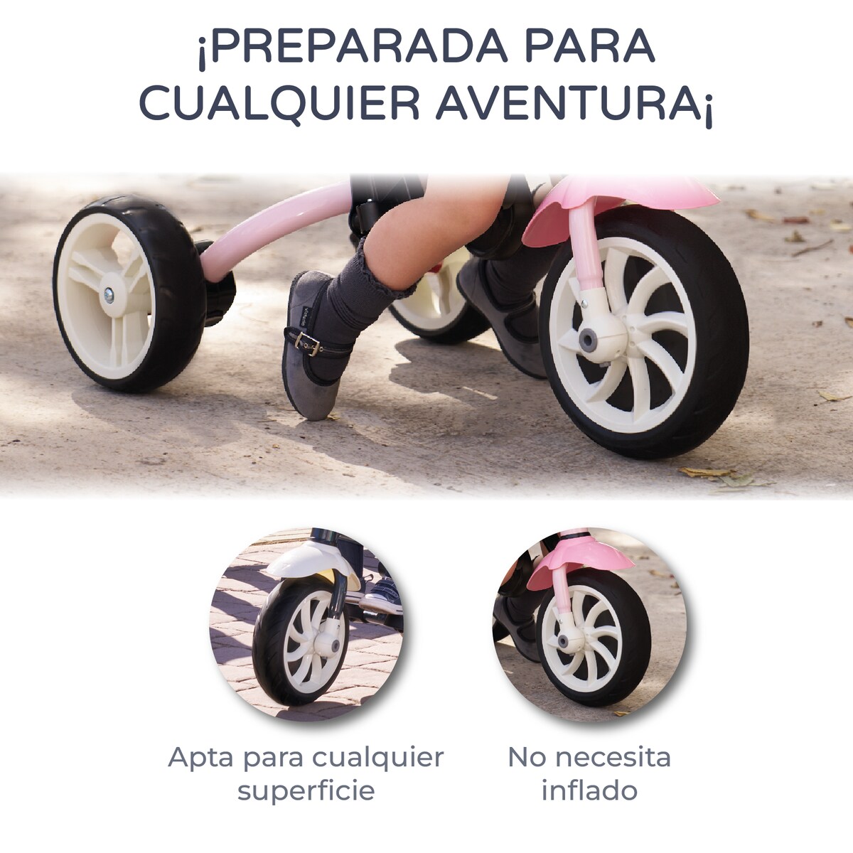 Triciclo volta Rosa-6