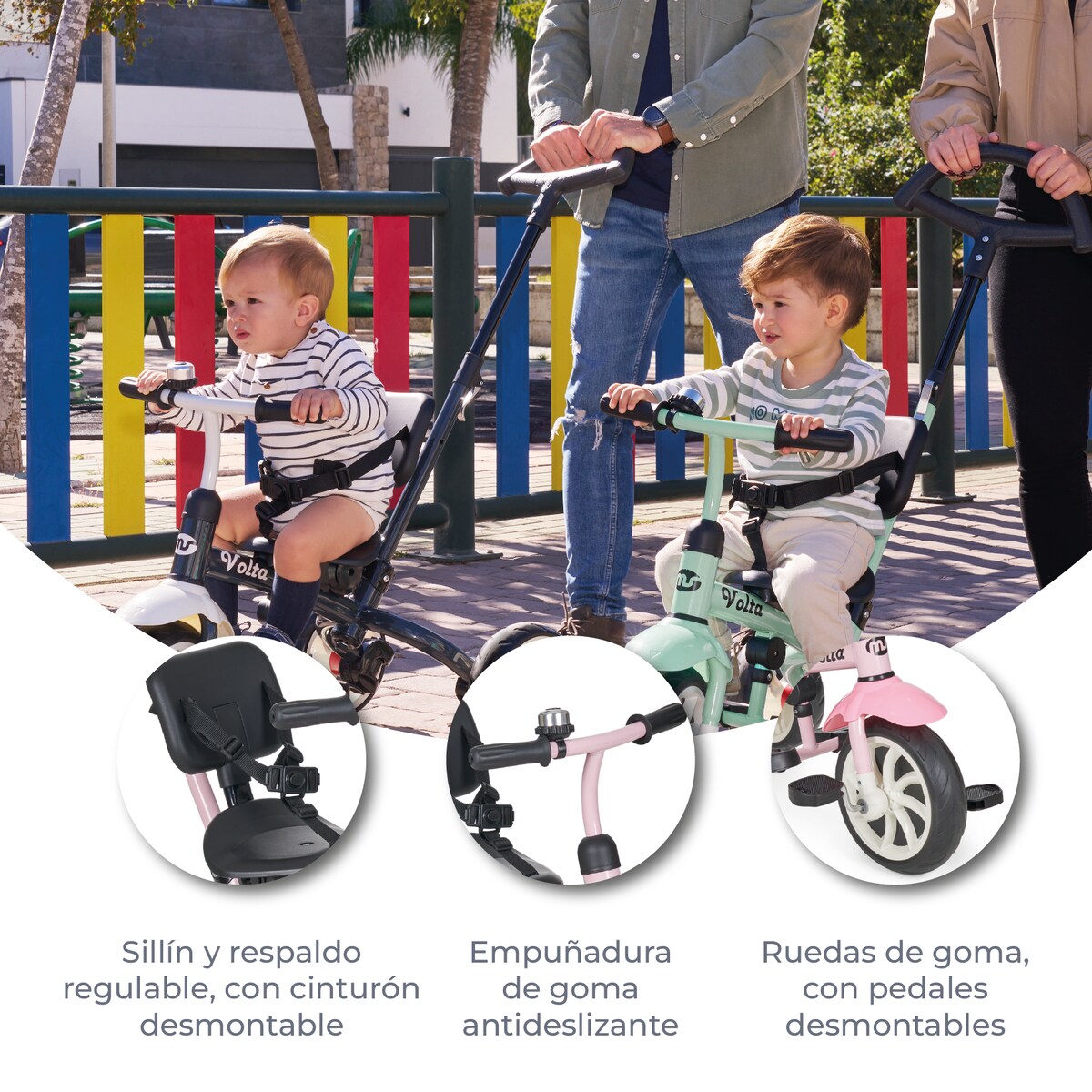 Triciclo volta Rosa-8