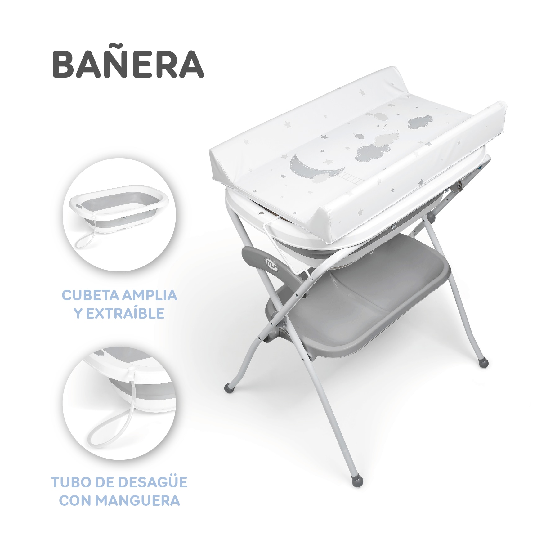 Bañera zoe Gris-15