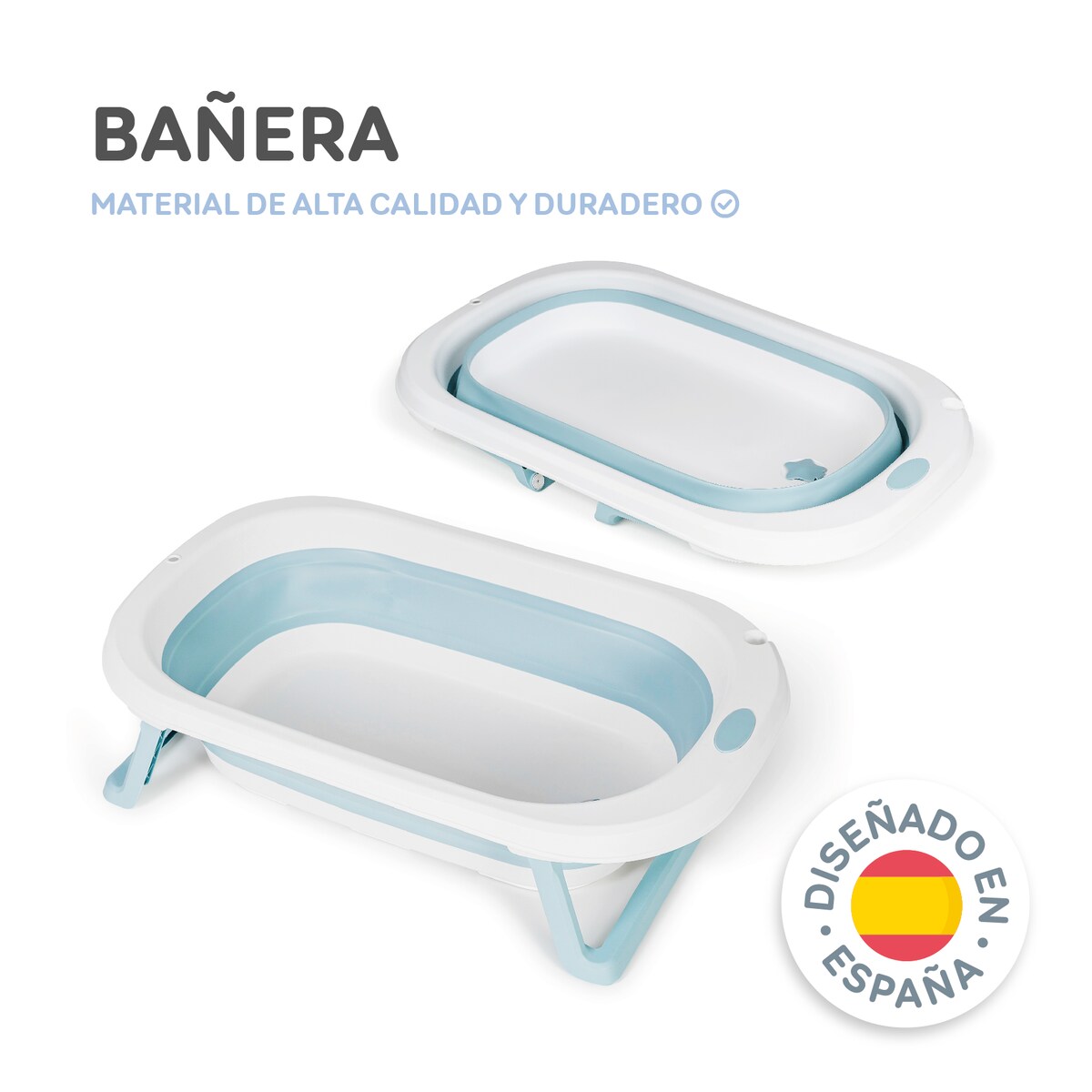 Bañera flex + cojín reductor bañera Azul-10