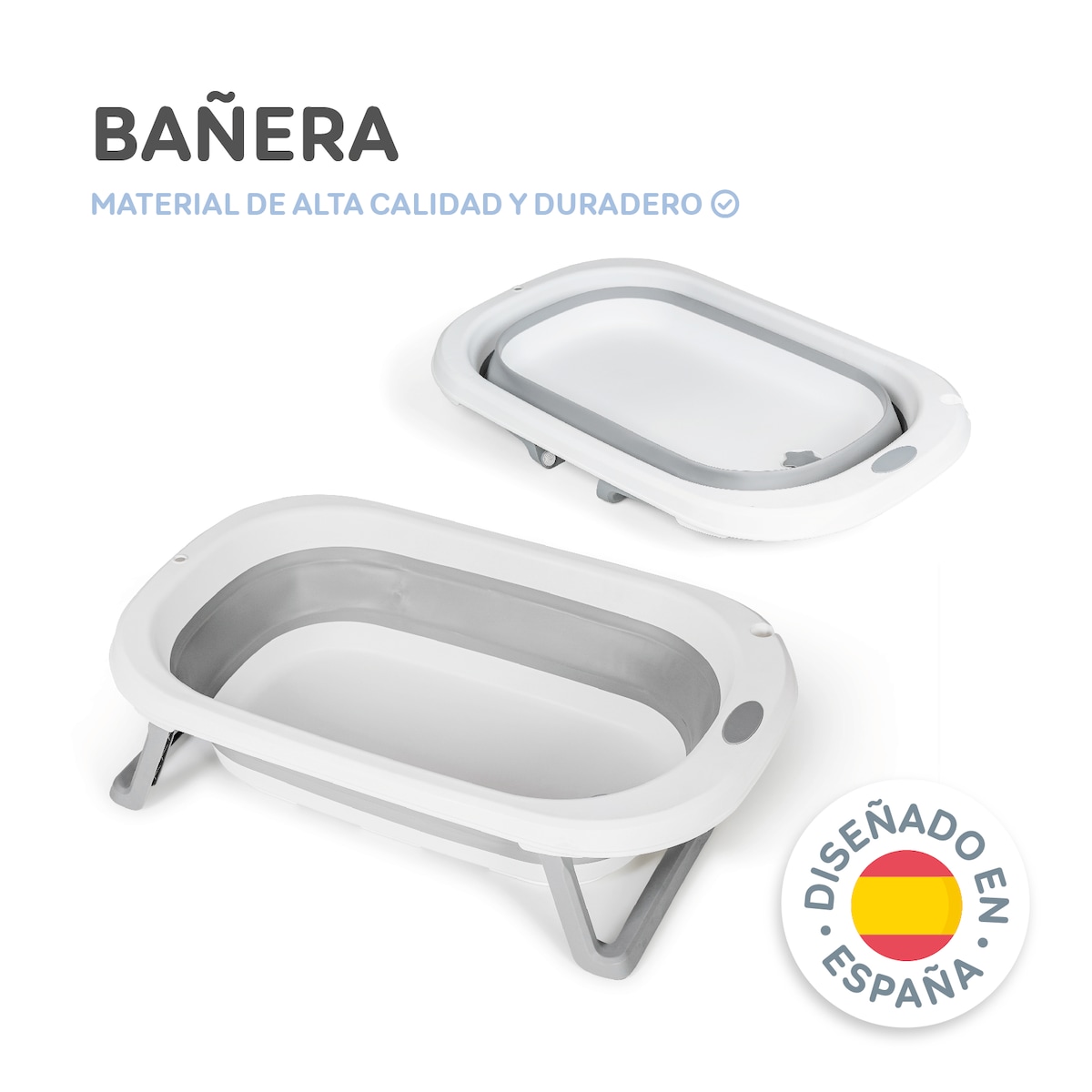 Bañera flex + cojín reductor bañera Gris-14