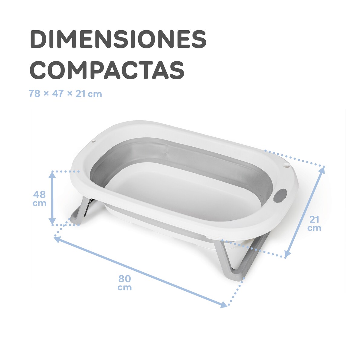 Bañera flex + cojín reductor bañera Gris-15