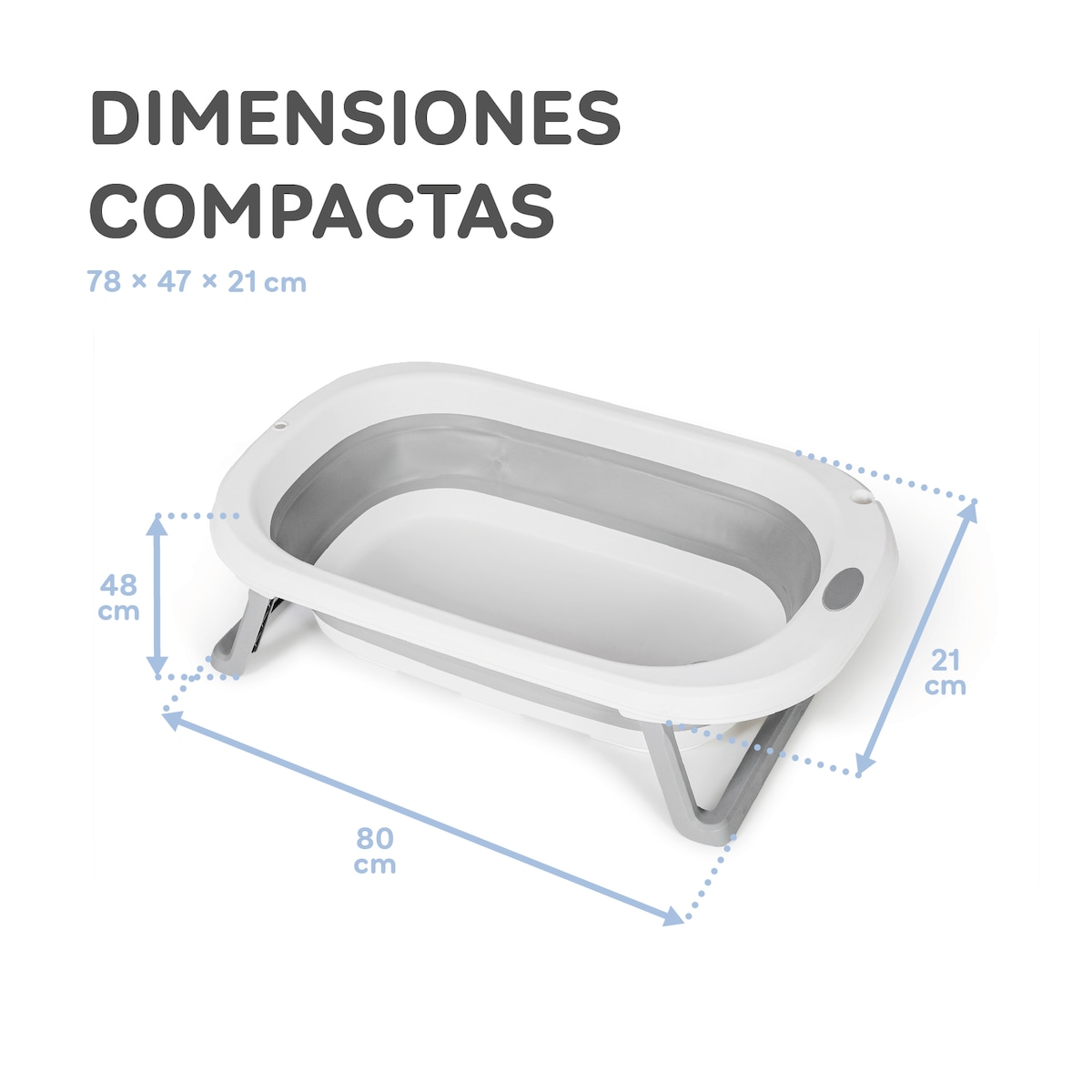 Bañera flex + cojín reductor bañera Gris-15