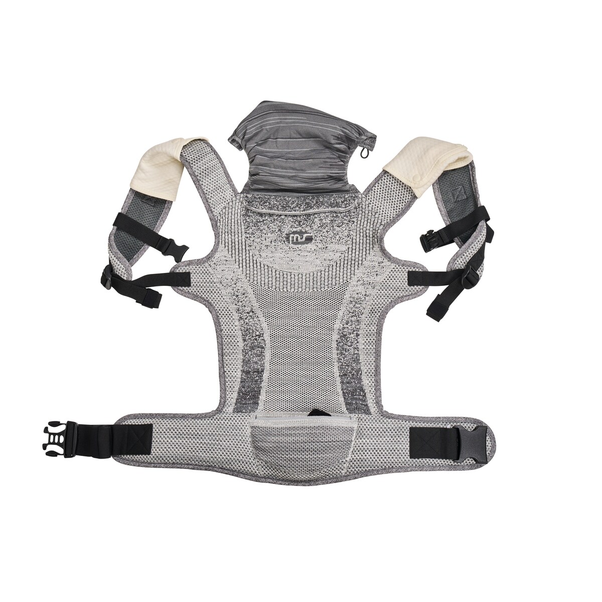 Mochila portabebés kanguro Gris-5