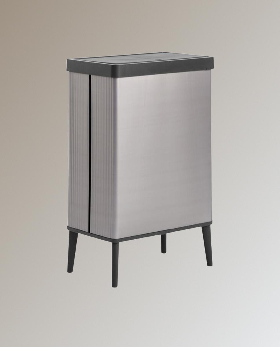Imagen 0 de Cubo de basura de plástico 54L Gris Perlado – Verto Curver