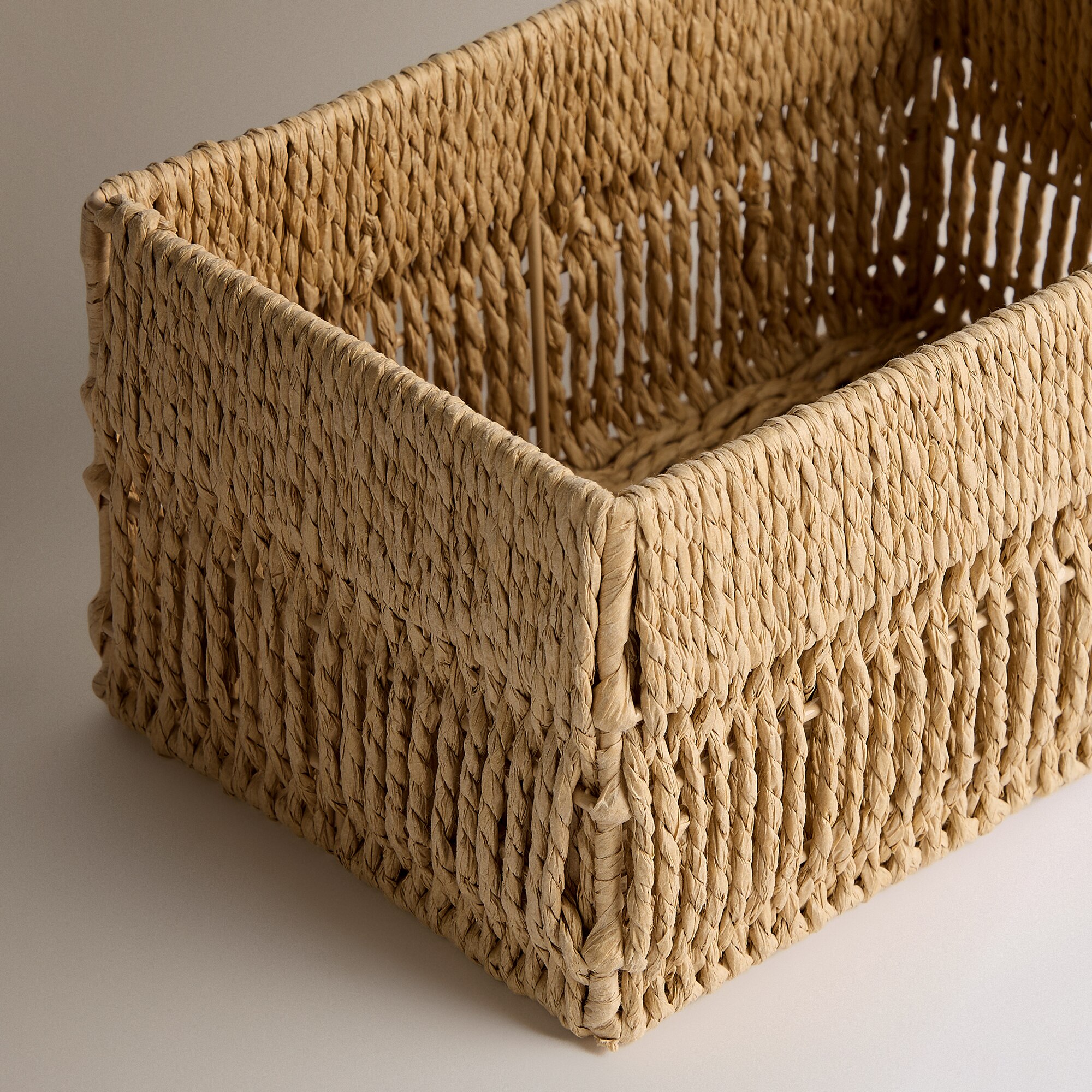 Cesta de fibra de papel Basics El Corte Inglés Natural-2