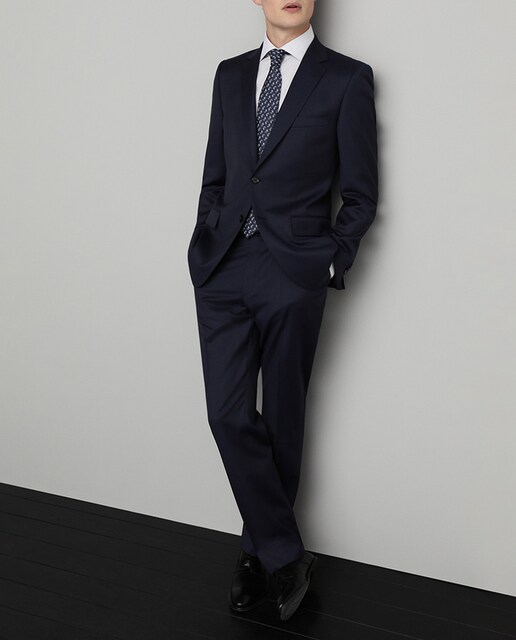 Imagen 0 de Traje de hombre classic cuadrillé azul