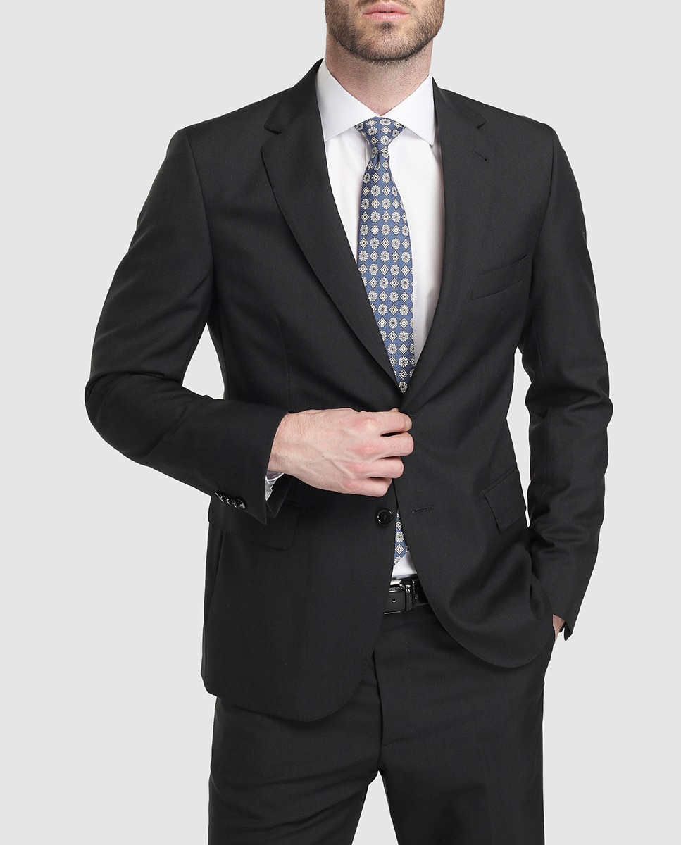 Imagen 0 de Chaqueta de traje separate de hombre regular lisa gris
