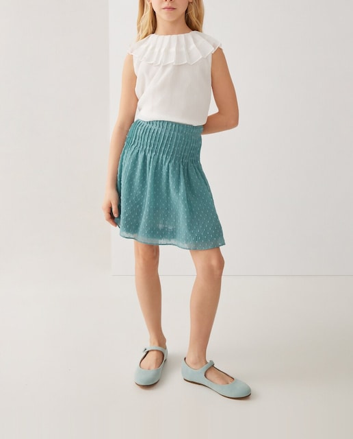Imagen 0 de Blusa plisada de ceremonia de niña