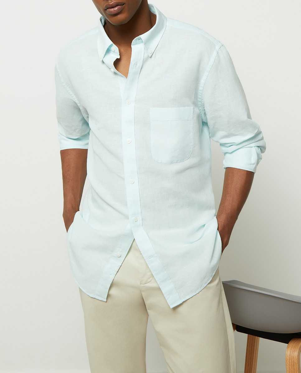 Imagen 0 de Camisa lino algodón hombre classic