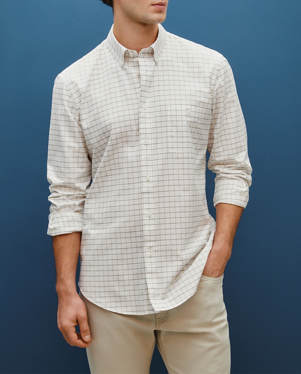 Imagen 0 de Camisa de oxford cuadros hombre