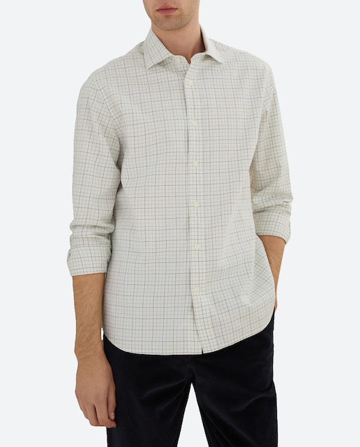 Imagen 0 de Camisa sport cuadros twill lavado manga larga