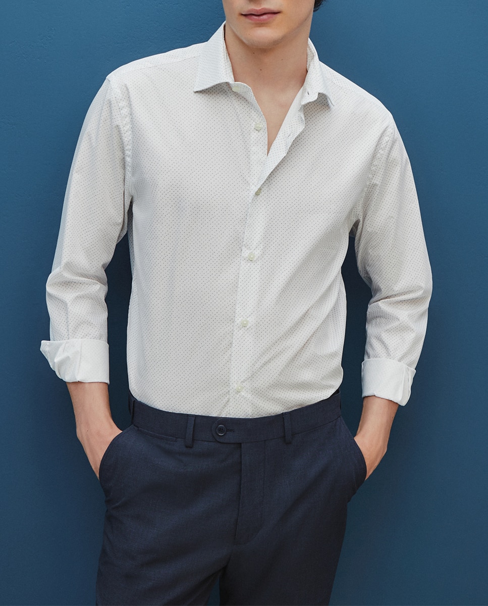 Imagen 0 de Camisa vestir hombre microprint