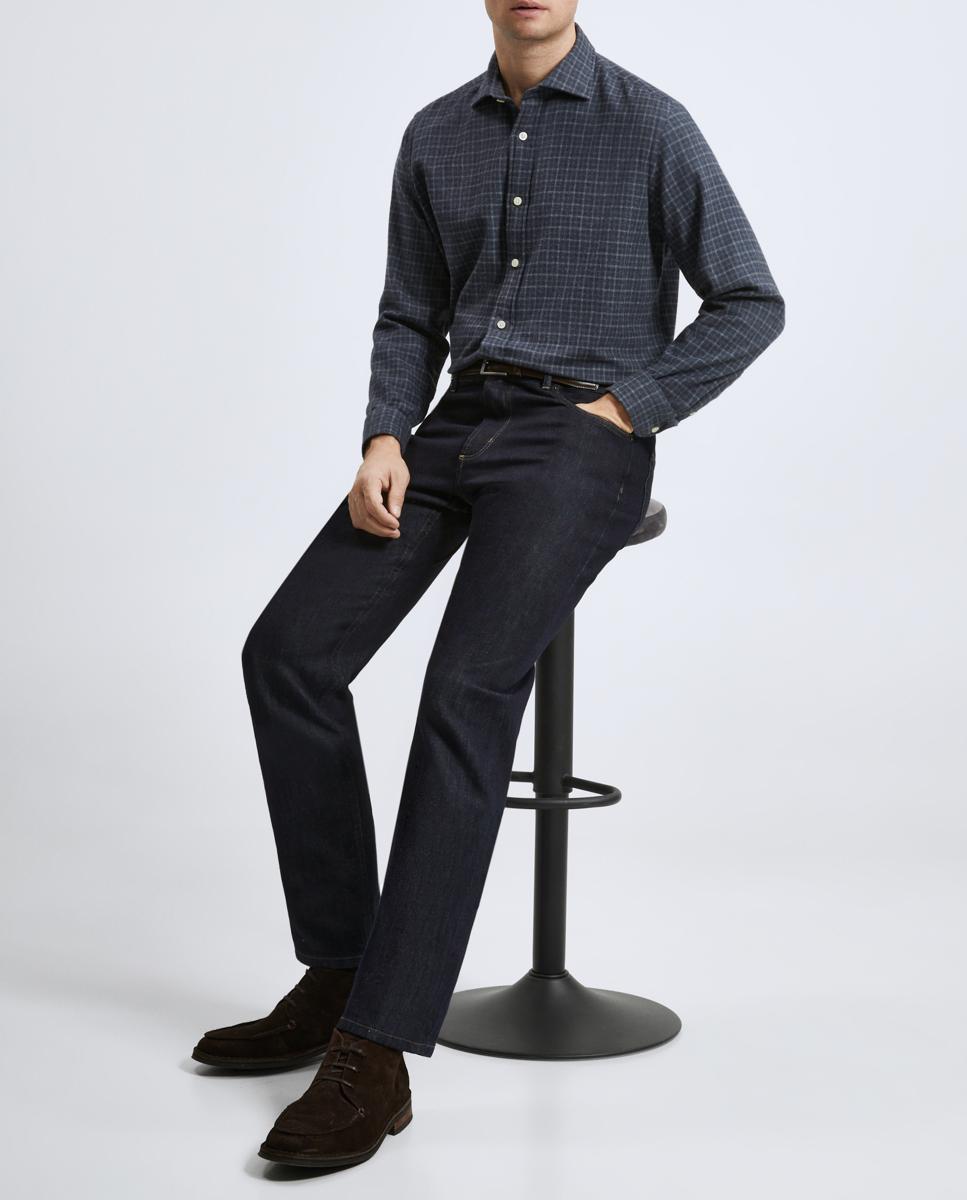 Imagen 0 de Camisa sport cuadros de invierno Classic Fit de hombre