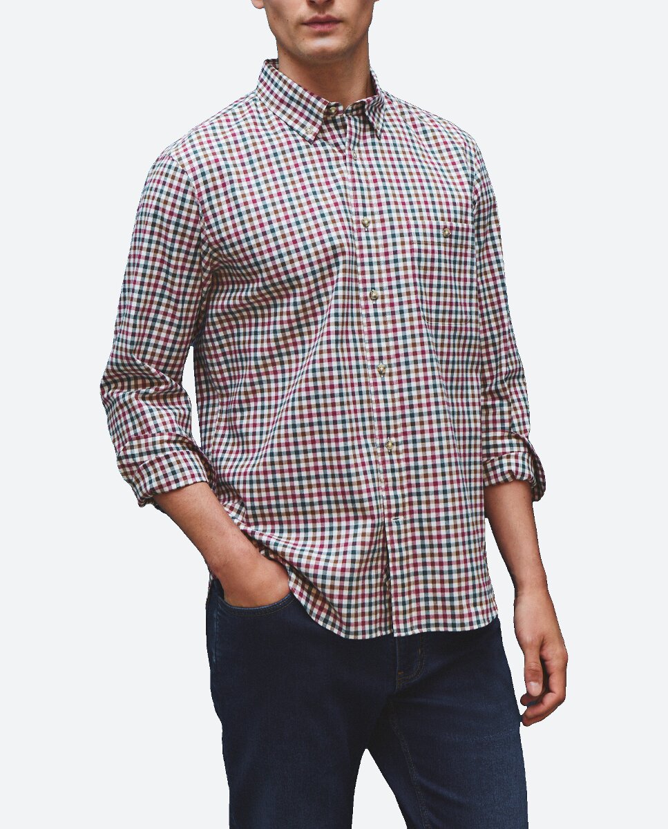 Imagen 0 de Camisa de hombre tejido perchado