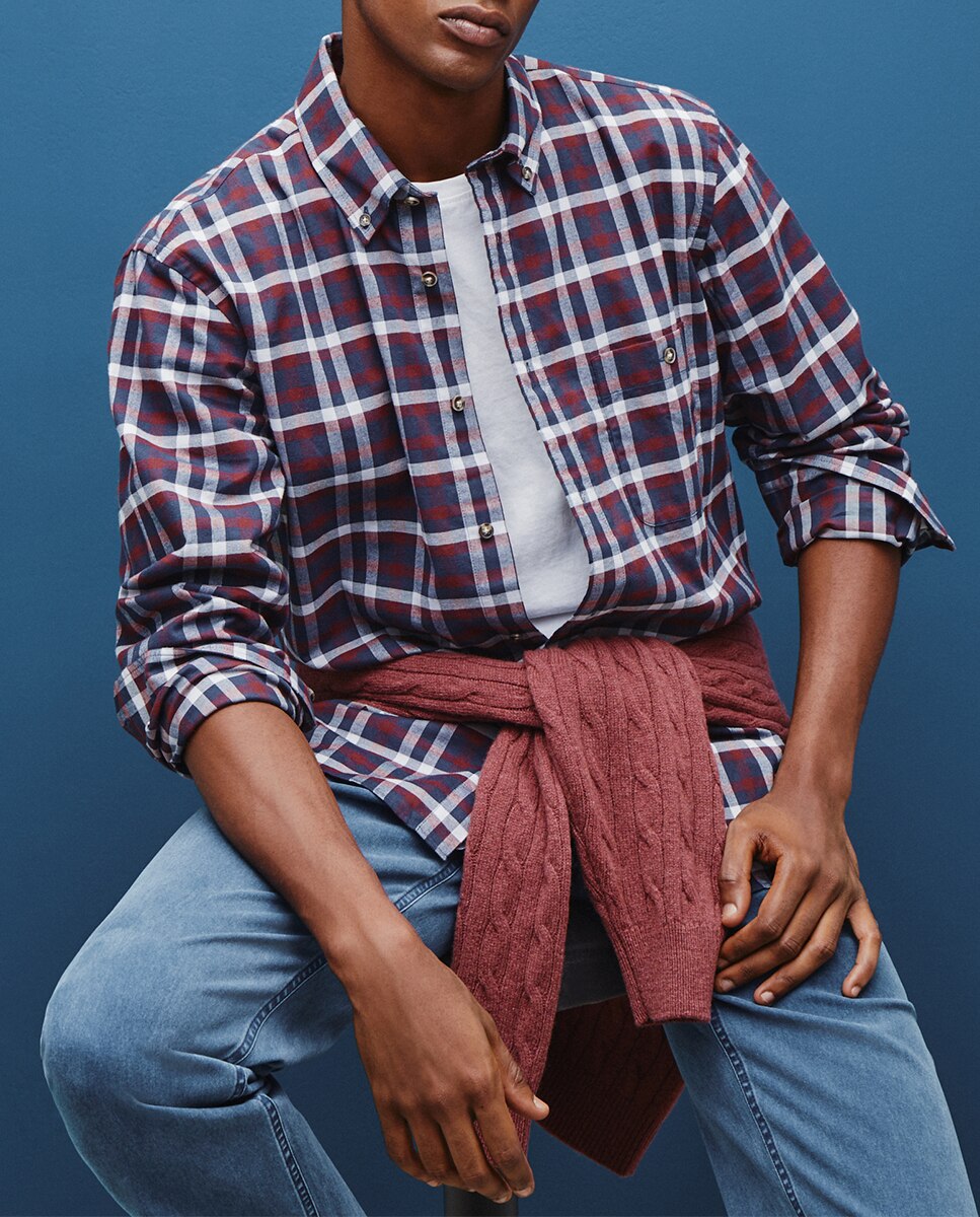 Imagen 0 de Camisa de hombre tejido de viyela