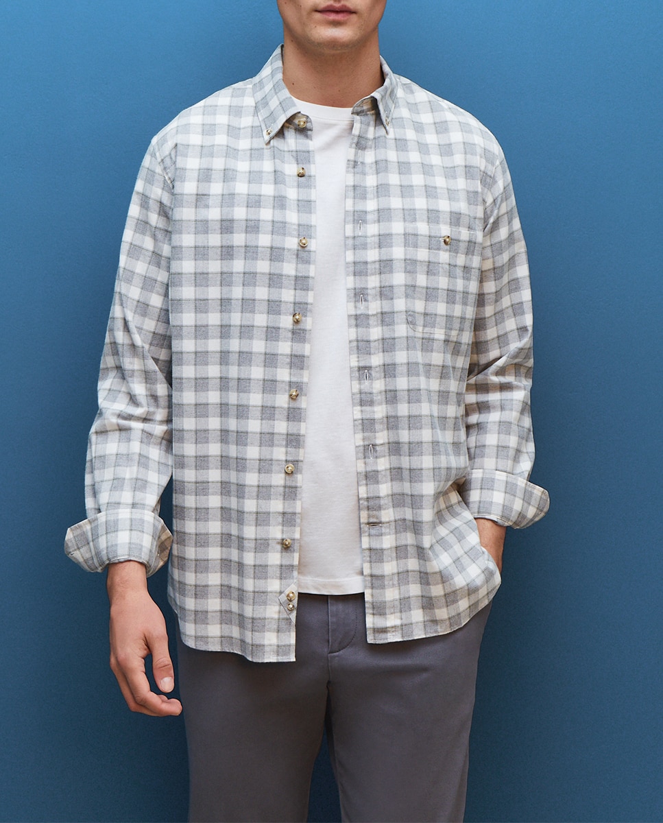 Imagen 0 de Camisa tejido perchado hombre