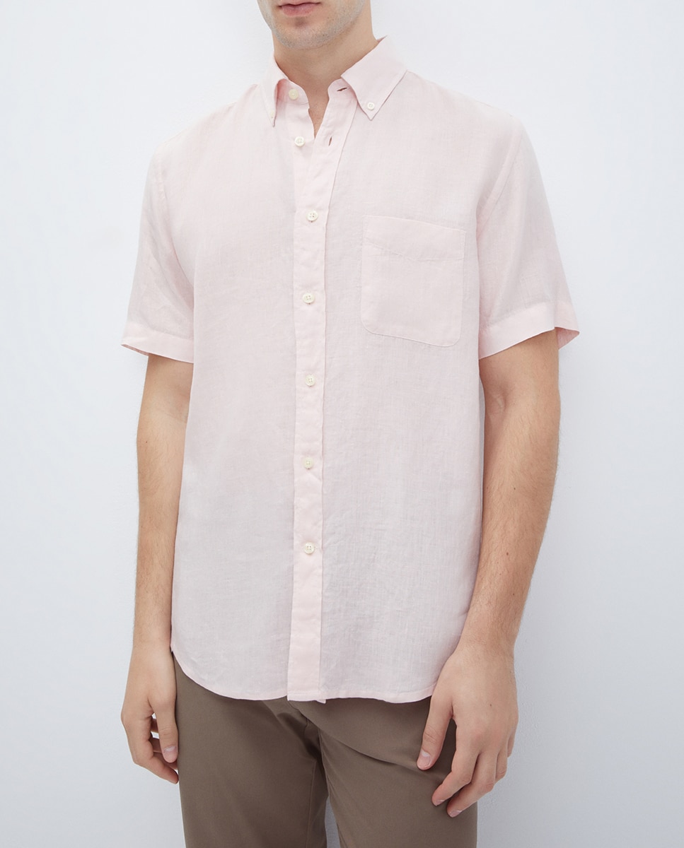 Imagen 0 de Camisa de hombre 100% lino sport classic fit