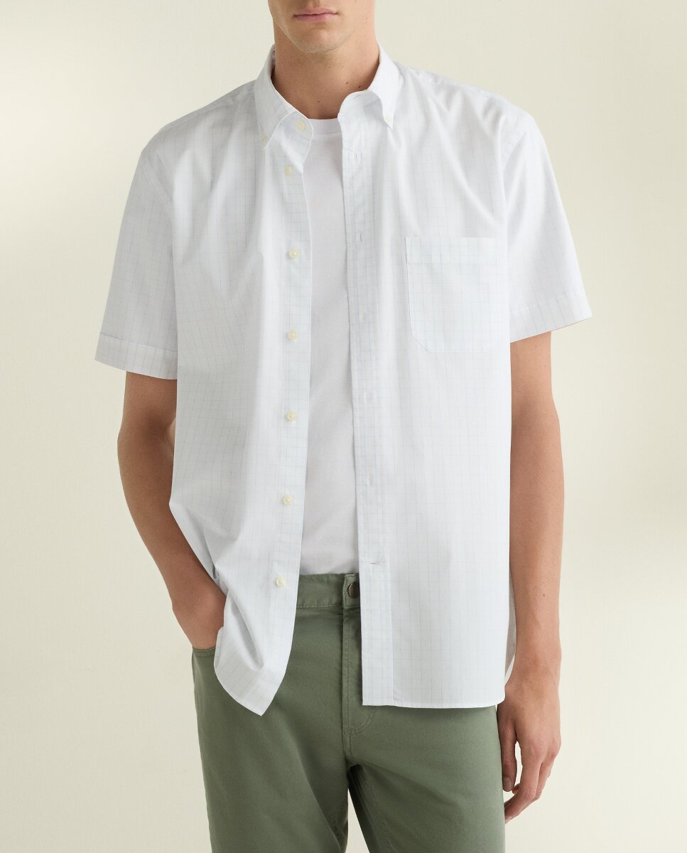 Imagen 0 de Camisa sport hombre manga corta popelin