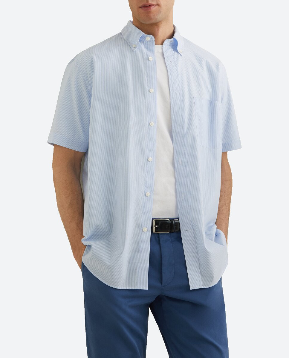 Imagen 0 de Camisa sport hombre manga corta popelin