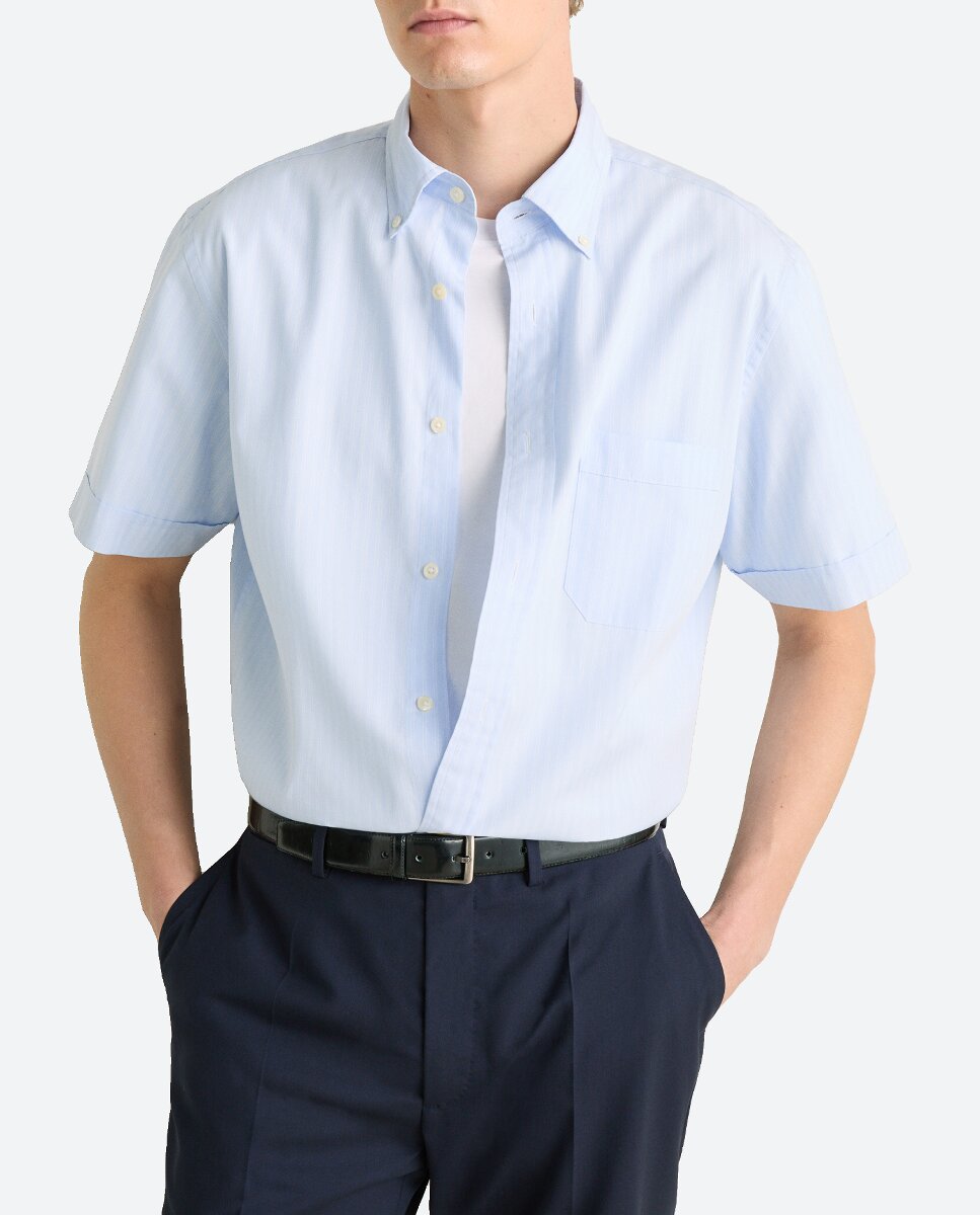 Imagen 0 de Camisa sport hombre manga corta popelin