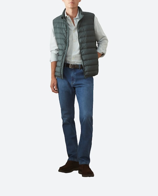 Imagen 0 de Chaleco ligero de hombre con poliéster reciclado y pluma natural