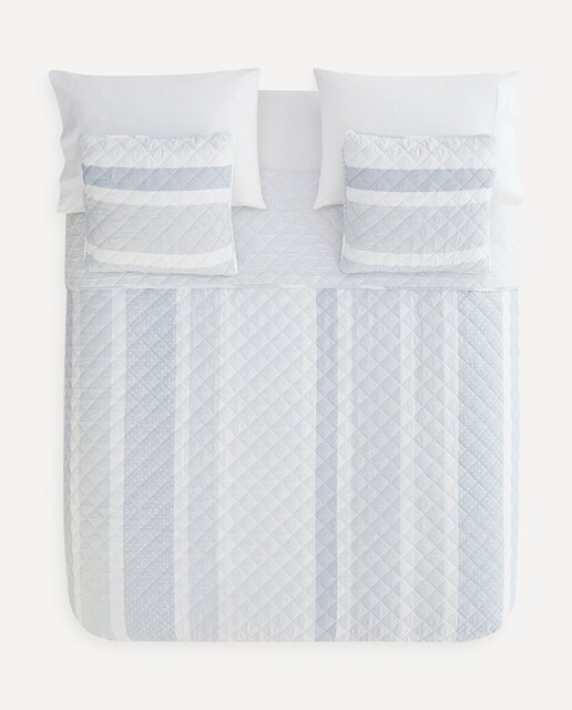 Imagen 0 de Edredón reversible con funda de cojín Topos Basics El Corte Inglés