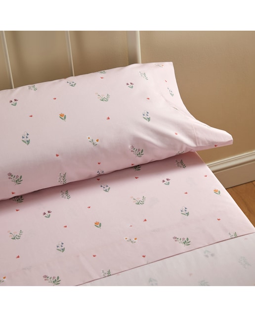 Imagen 0 de Juego de sábanas algodón Flora Minihome - El Corte Inglés