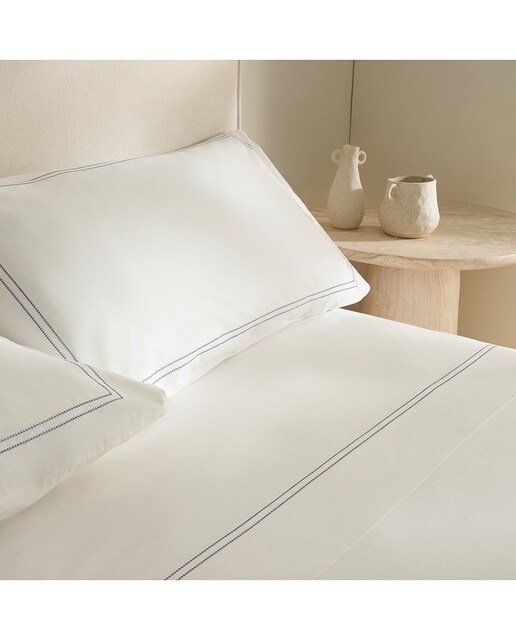 Imagen 0 de Juego de sábanas algodón percal Vainica El Corte Inglés