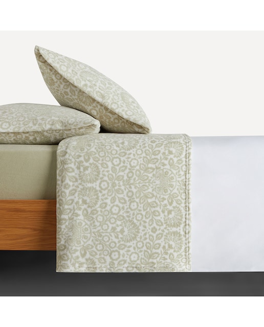 Imagen 0 de Juego de sábanas con bajera coralina Nisha El Corte Inglés