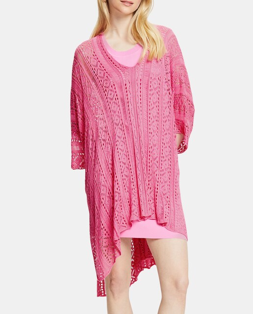 Imagen 0 de Poncho de mujer crochet con viscosa