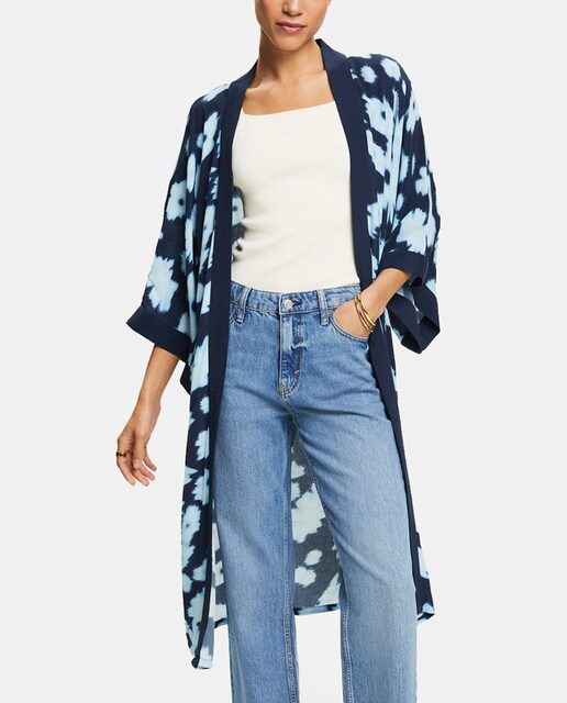 Imagen 0 de Kimono largo de flores con viscosa LENZING? ECOVERO?