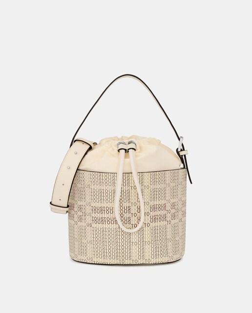 Imagen 0 de Bolso de hombro Cecilia tipo bombonera beige oscuro