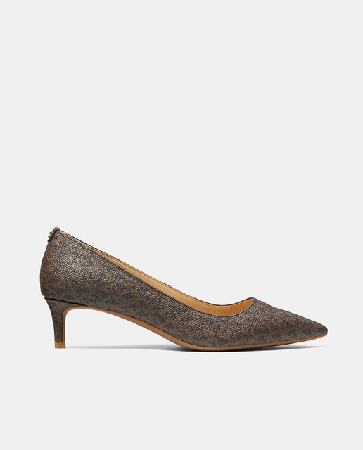 Imagen 0 de Zapatos de salón Alina Flex Kitten de mujer con estampado de la marca puntera afilada y tacón de aguja