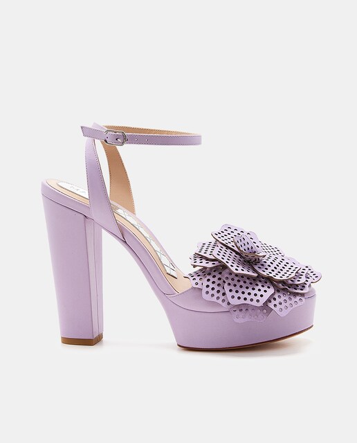 Imagen 0 de Sandalias Céline de mujer en piel con plataforma y tacón bloque
