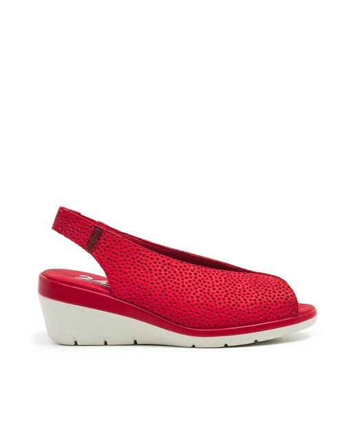 Imagen 0 de Peep toes de mujer en piel con cuña