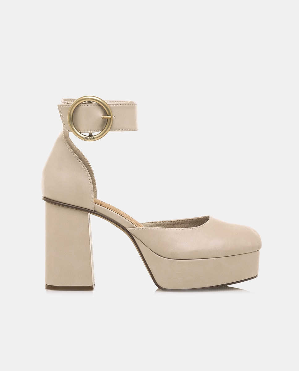 Imagen 0 de Zapatos de salón de mujer con plataforma pulsera al tobillo y tacón bloque