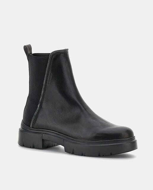 Imagen 0 de Botines Phoebe de mujer tipo Chelsea en piel con trasera de lycra y puntera redonda