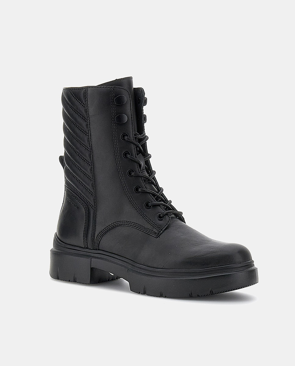 Imagen 0 de Botines Phoebe de mujer tipo militar en piel y sintético con collarín acolchado