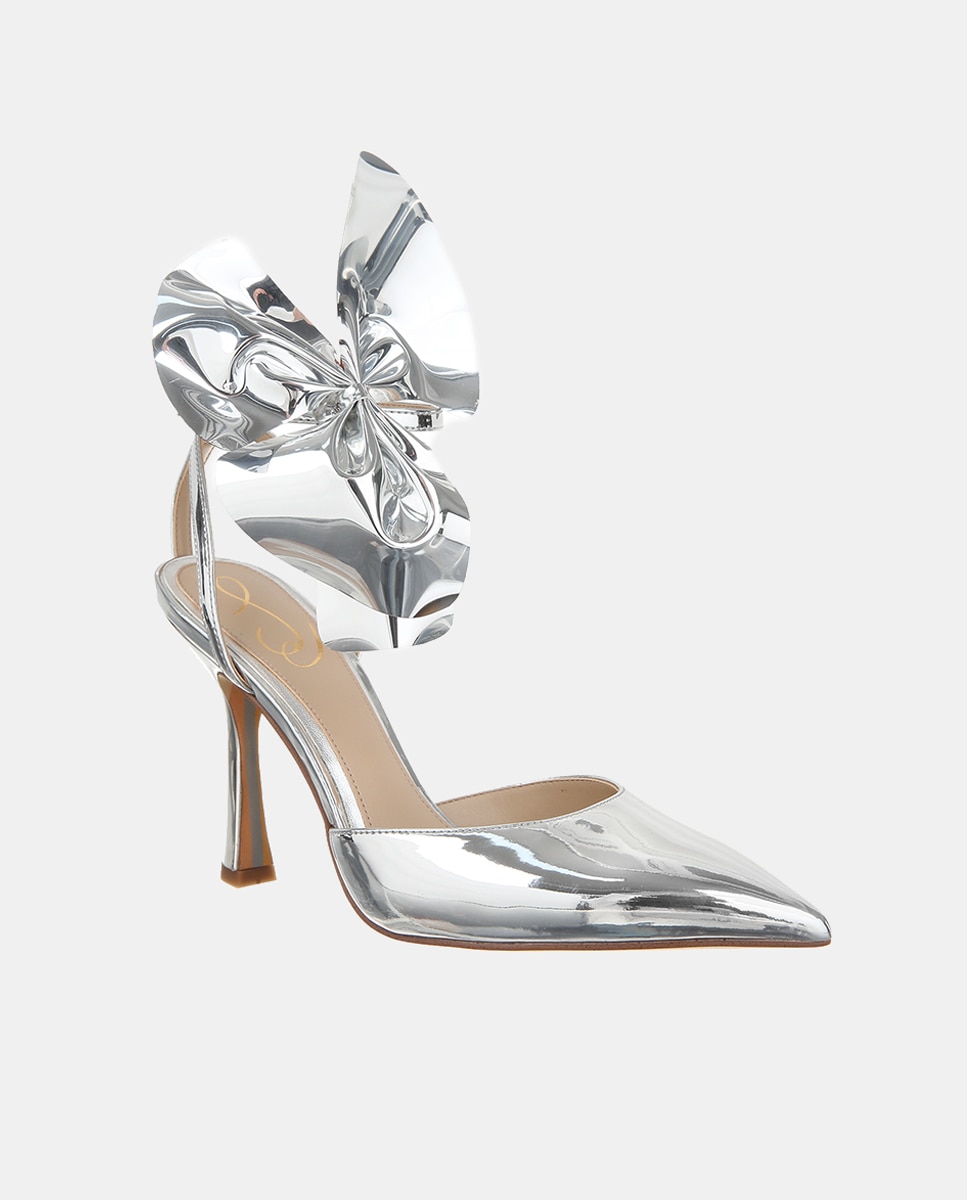 Imagen 0 de Zapatos de salón Halie2 de mujer en material sintético destalonados con detalle de lazo en pulsera
