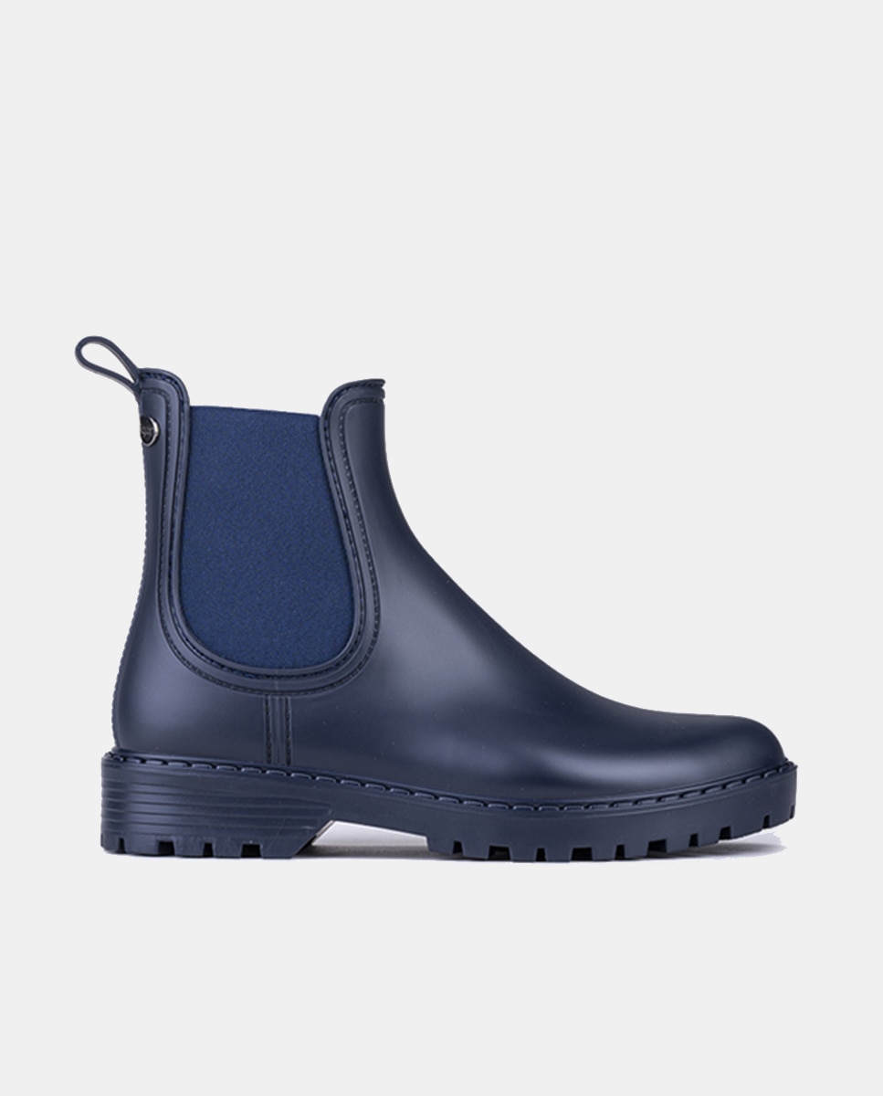 Imagen 0 de Botines de agua de mujer en azul marino con elásticos laterales