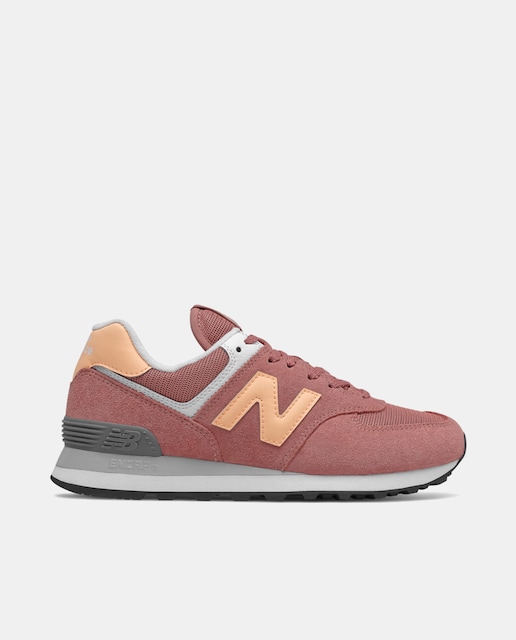 Imagen 0 de Zapatillas deportivas de mujer New Balance en ante coral con logo lateral
