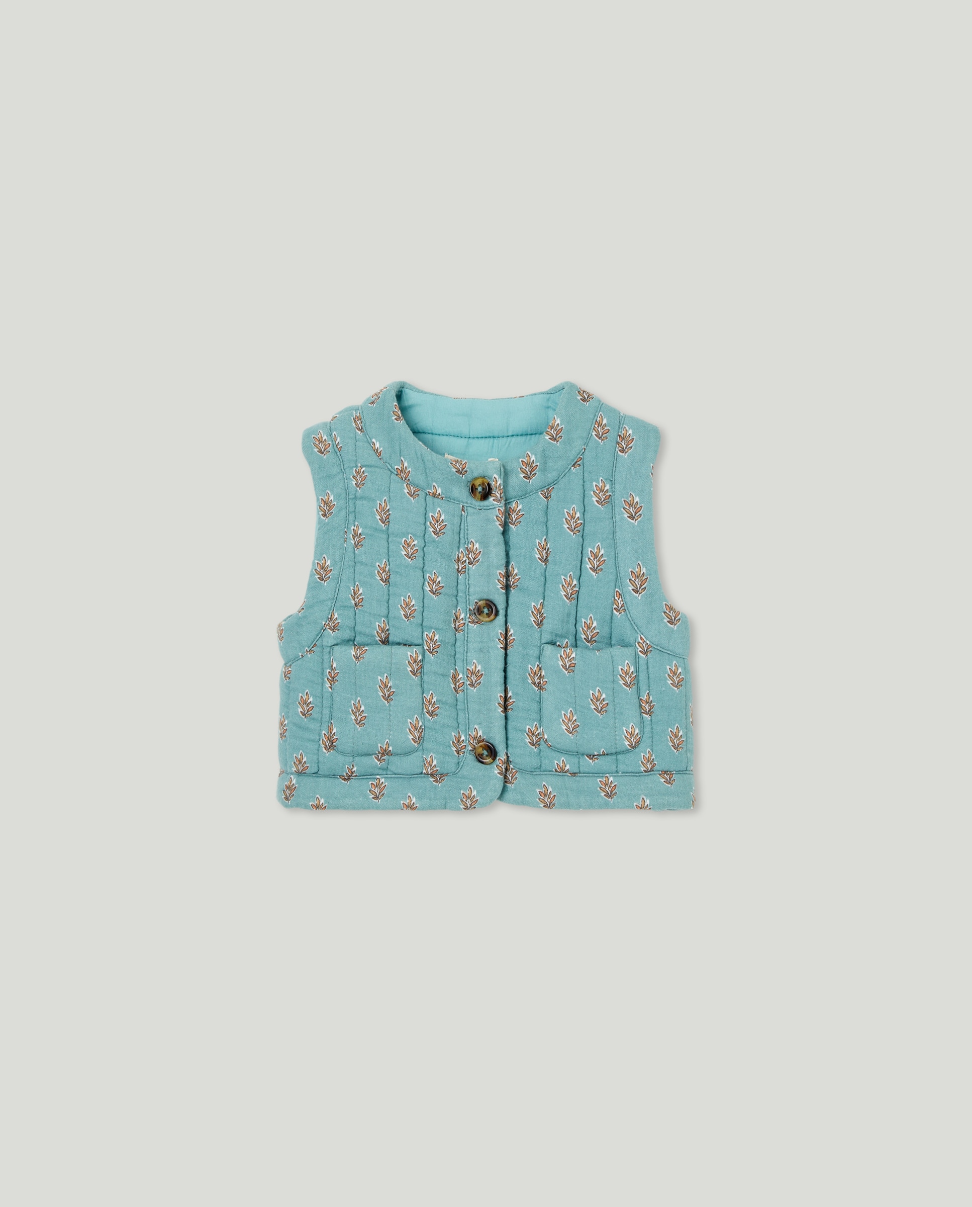 Imagen 0 de Chaleco acolchado bebé niña estampado