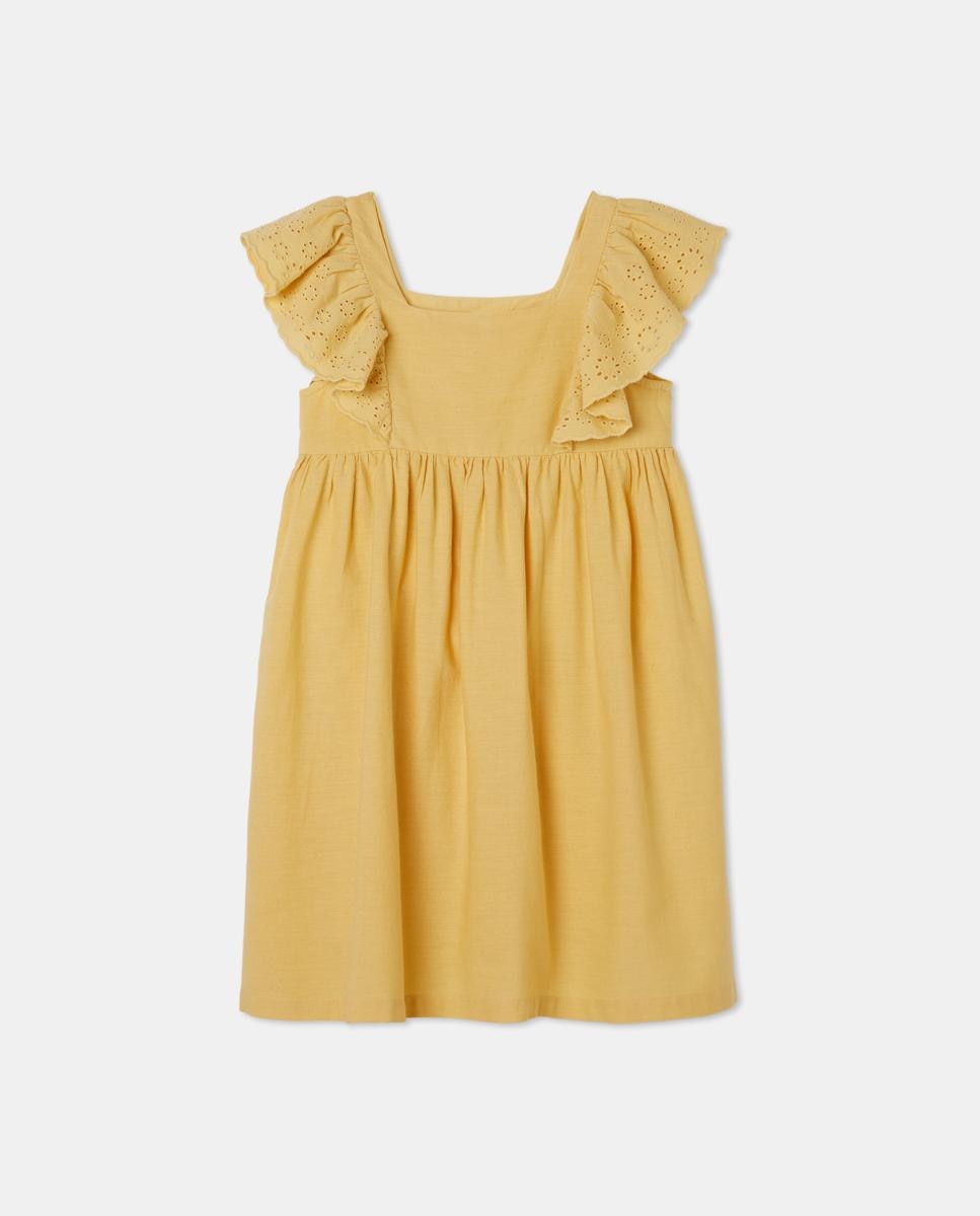 Imagen 0 de Vestido con lino manga schiffli