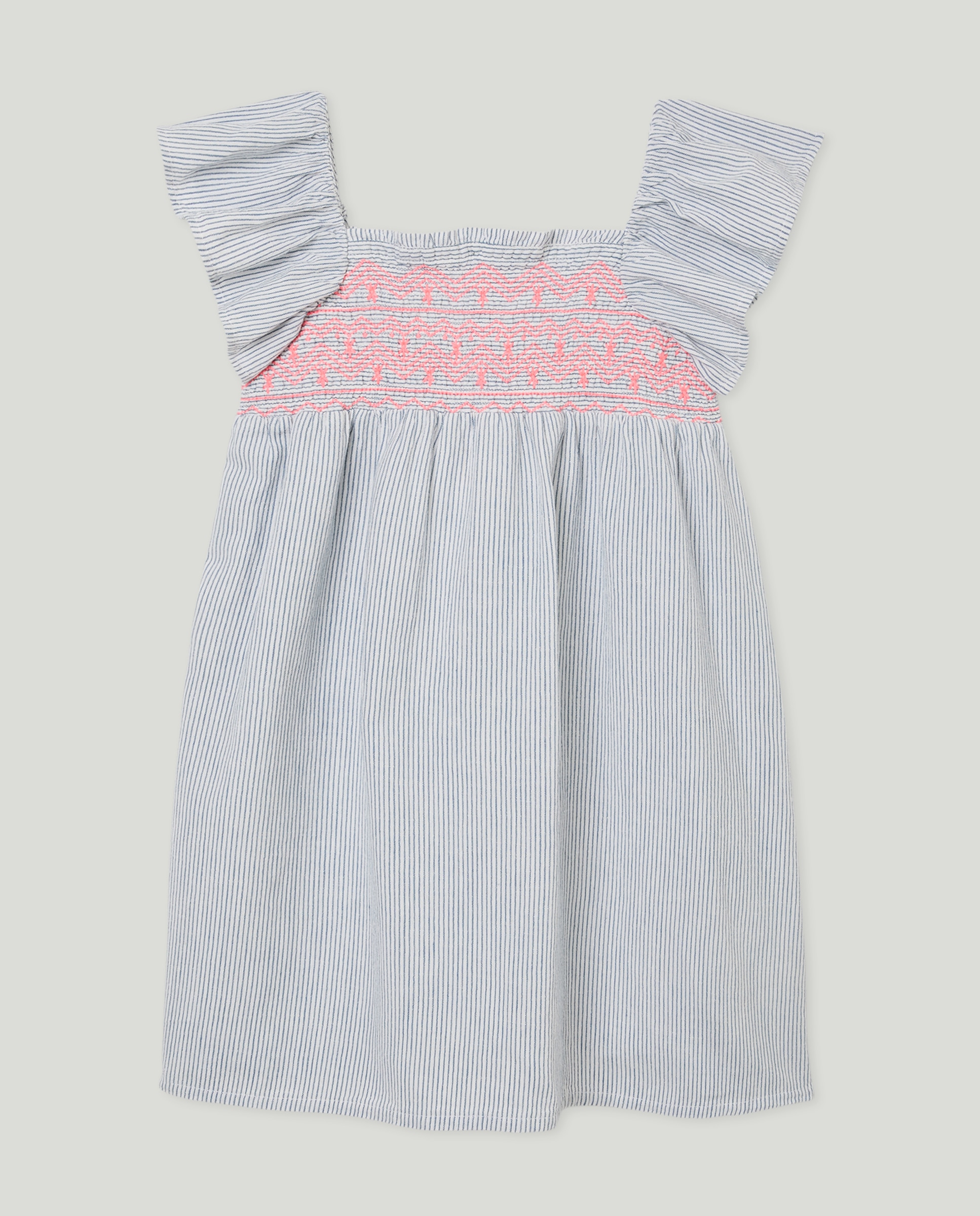 Imagen 0 de Vestido niña rayas contrates