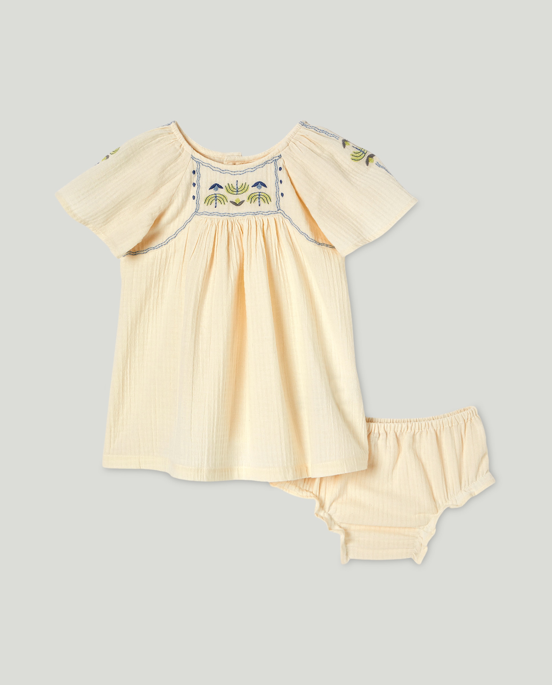 Imagen 0 de Vestido bebé niña bordados