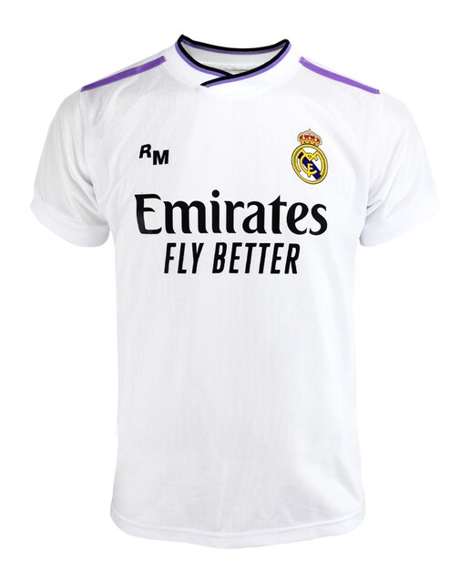 Imagen 0 de Camiseta Réplica Oficial de la Primera Equipación de Fútbol del Real Madrid C.F. Infantil