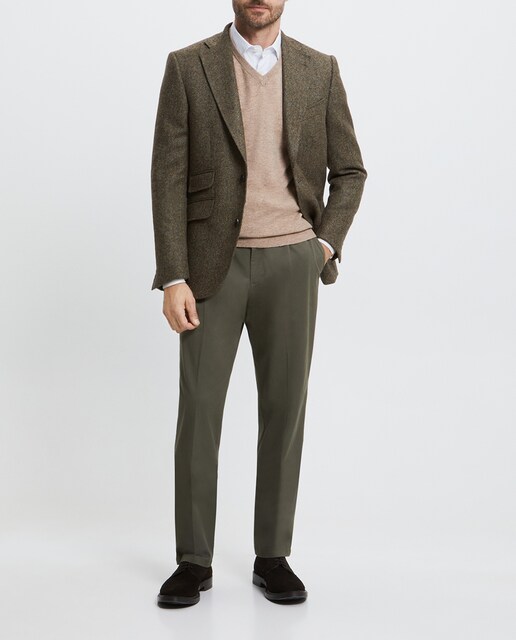 Imagen 0 de Pantalón sport de hombre en tejido twill un pliegue