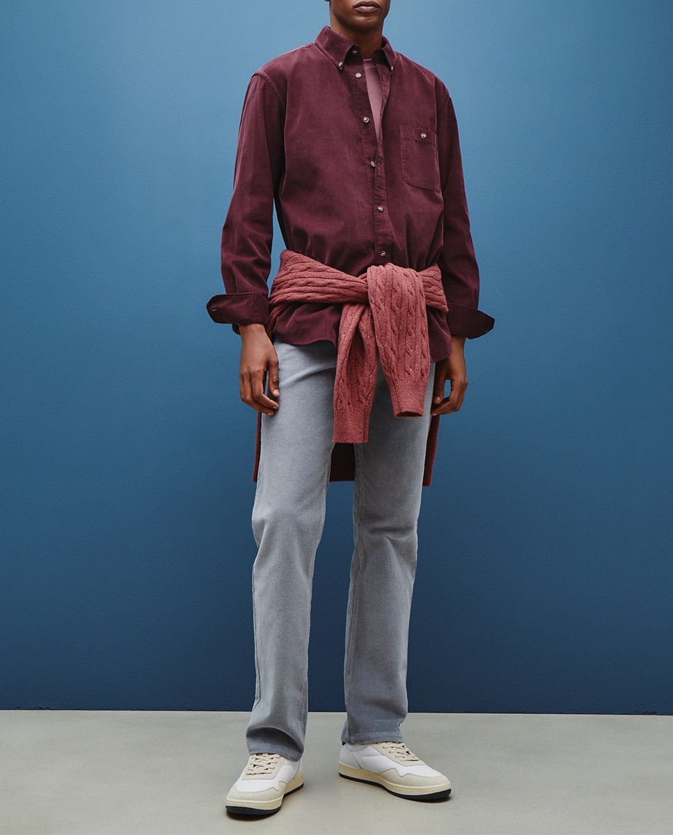 Imagen 0 de Pantalón hombre de cinco bolsillo de pana sport regular algodón elastómero